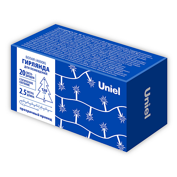 Гирлянда Uniel ULD-S0250-020/STA WHITE IP20 UL-00009935