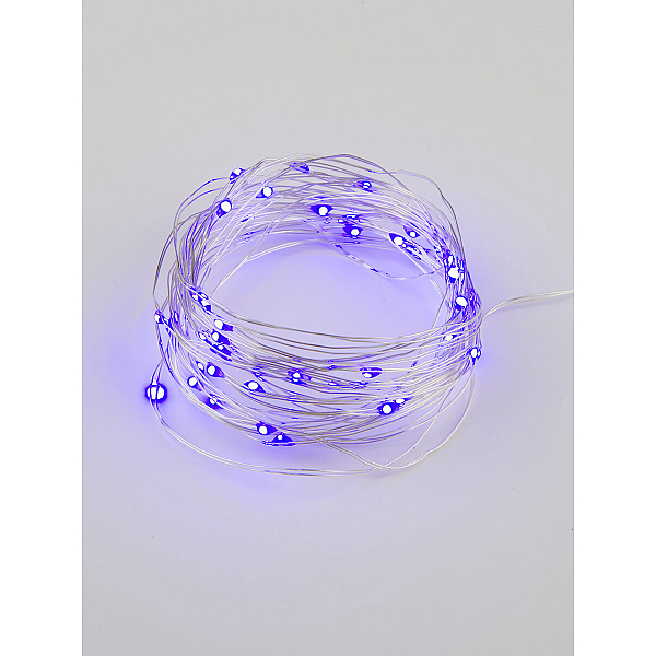 Светодиодная гирлянда Uniel Роса (UL-00007185) фиолетовый ULD-S0500-050/SCB/2AA Purple IP20 Dew