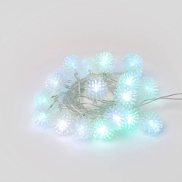 Светодиодная гирлянда (07921) Uniel Шарики 220V разноцветный ULD-S0280-020/DTA RGB IP20 BALLS