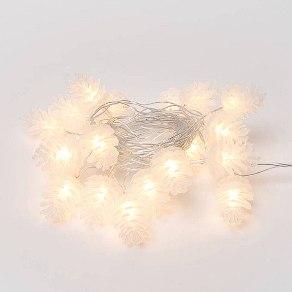 Светодиодная гирлянда (09582) Uniel шишки 220V белый ULD-S0280-020/DTA Warm White IP20 PINE CONES