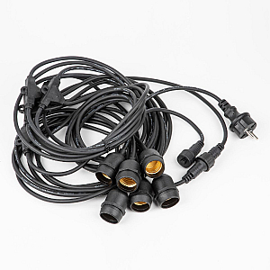 Гирлянда для освещения теплиц Uniel UDL-K230 6/E27/5M IP54 BLACK BELT-LIGHT GREENHOUSE UL-00010925