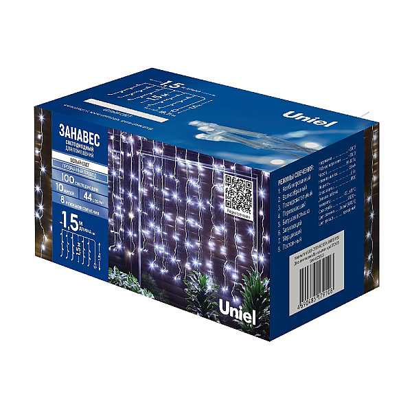 Гирлянда Uniel ULD-C1515-100/DTA WHITE IP20 UL-00010911