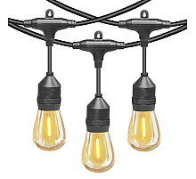 Гирлянда Белт Лайт General Gen-Beltlight-W-10M-20E27-IP65 Black 663011