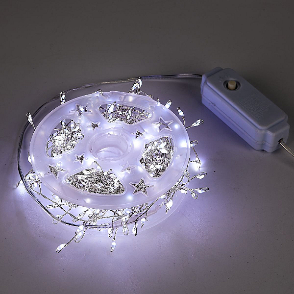 Гирлянда Роса Uniel ULD-S1000-250/DTA WHITE IP20 DEWDROP UL-00012123