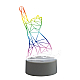 Фигурка светодиодная «Кошка» Uniel (UL-00007419) ULI-M501 RGB/3AAA Catty/White