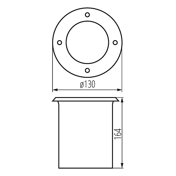 Грунтовый светильник Kanlux BERG AD-7O 36430