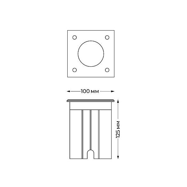 Грунтовый светильник Italline IT8310