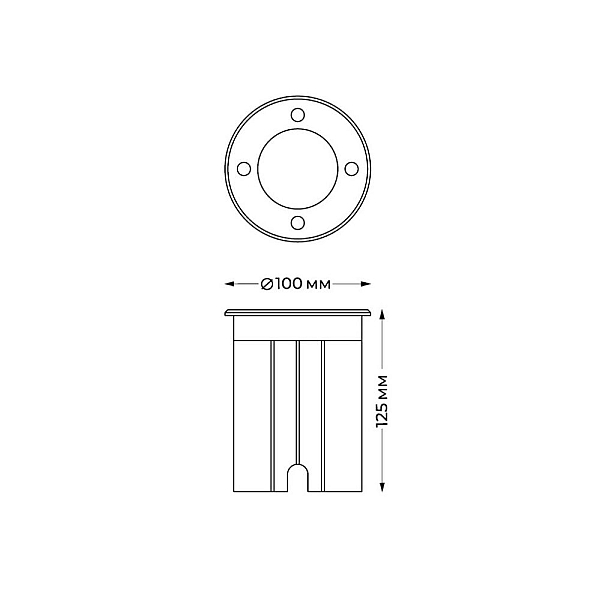 Грунтовый светильник Italline IT8308
