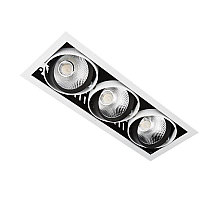 Встраиваемый светодиодный светильник Ambrella Light Cardano T813 BK/CH 3*12W 4200K