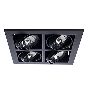 Встраиваемый светильник Arte Lamp Cardani A5930PL-4BK