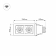 Встраиваемый светодиодный светильник Arlight CL-Kardan-S180x102-2x9W Day 024129