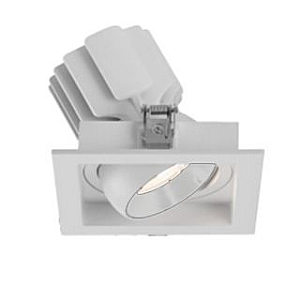 Встраиваемый карданный светильник Arlight MS-VORTEX-BUILT-S117x117-20W Day4000 (WH-WH, 40 deg, 230V) (IP20 Металл) 057919