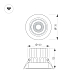 Встраиваемый светильник Arlight MS-VORTEX-BUILT-R135-30W Day4000 (BK-BK, 30 deg, 230V) 058431
