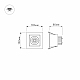 Встраиваемый светодиодный светильник Arlight CL-Kardan-S102x102-9W Warm 024126