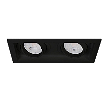 Встраиваемый светильник Arlight MS-VORTEX-BUILT-S170x90-2x12W Warm3000 (BK-BK, 20 deg, 230V) 058436
