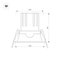 Карданный светильник Arlight MS-FLOW-BUILT-S85x85-12W Day4000 (WH, 38 deg, 230V) (IP20 Металл) 055929