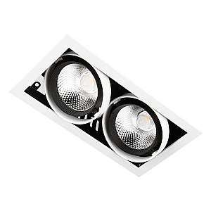 Встраиваемый светильник Ambrella Light T812 BK/CH 2*12W 4200K
