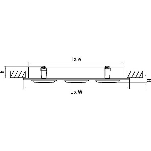 Встраиваемый светильник Lightstar Singo 011623