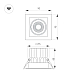 Встраиваемый светильник Arlight MS-VORTEX-BUILT-S90x90-12W Day4000 (BK-BK, 20 deg, 230V) 058370