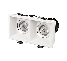 Карданный светильник Arlight MS-FLOW-BUILT-S157x85-2x12W Warm3000 (WH, 55 deg, 230V) (IP20 Металл) 055920