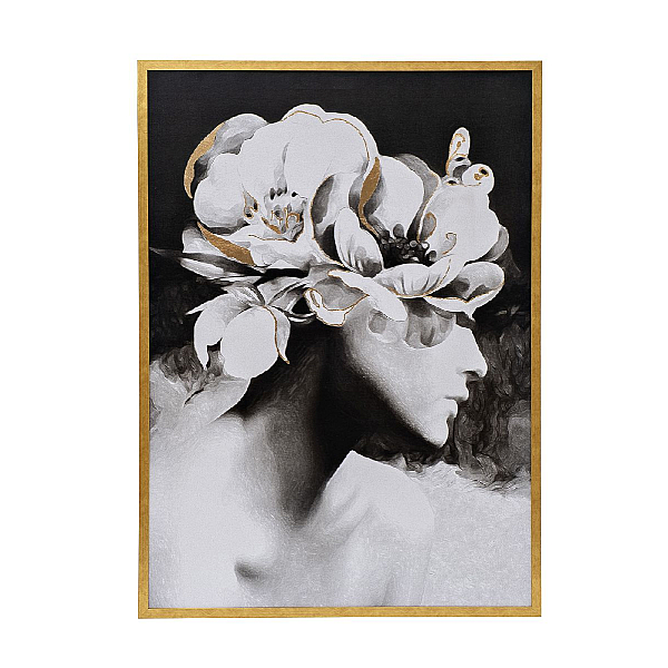 Холст Девушка с цветами-2 Garda Decor 89VOR-GIRL FLOWER-2