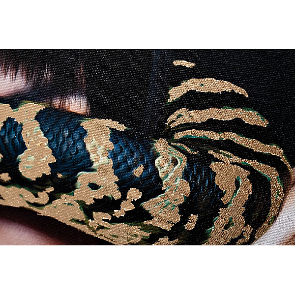 Холст Девушка со змеей Garda Decor 89VOR-GIRL/SNAKE-1