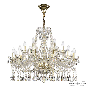 Подвесная люстра Bohemia Ivele Crystal 5413/12+6/300 G Clear/M-1H