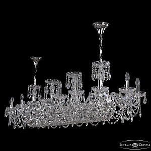 Подвесная люстра Bohemia Ivele Crystal 1453/18/195/1500 Ni