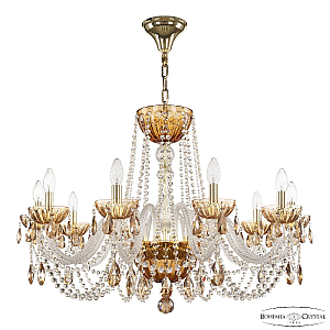 Подвесная люстра Bohemia Ivele Crystal 5402/10/300 G Amber/M-1H K721