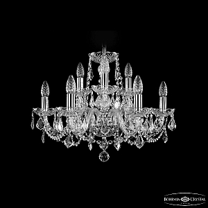Подвесная люстра Bohemia Ivele Crystal 1402/6+3/195 Ni Leafs
