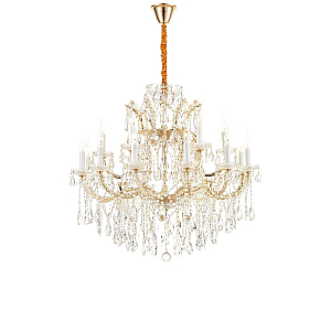 Подвесная люстра iLamp Diamond 6071-18 GD+CL