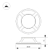 Накладка Arlight ART-DECK-CAP-LID4-R65 (SL, STEEL) 045353