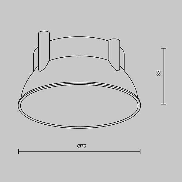 Декоративная рамка-отражатель Maytoni Technical Downlight Alfa LED Ring12-15W-RD-BS