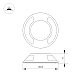 Накладка Arlight ART-DECK-CAP-LID2-R65 (SL, STEEL) 045350