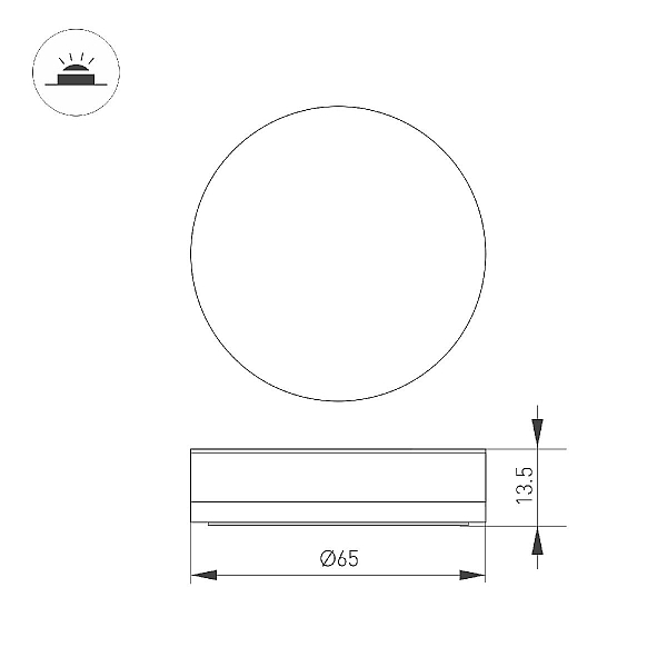 Накладка Arlight ART-DECK-CAP-ROLL-R65 (SL, STEEL) 045347