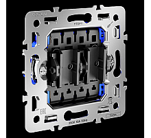 Механизм перекрестного переключателя двухклавишного 10А Voltum S70 VLS0205M