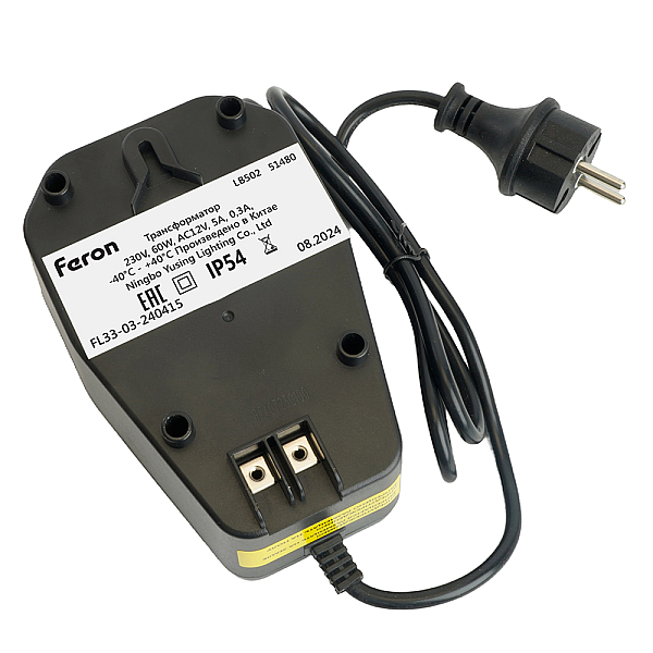 Трансформатор LB502 вход 230V выход AC12V 60W