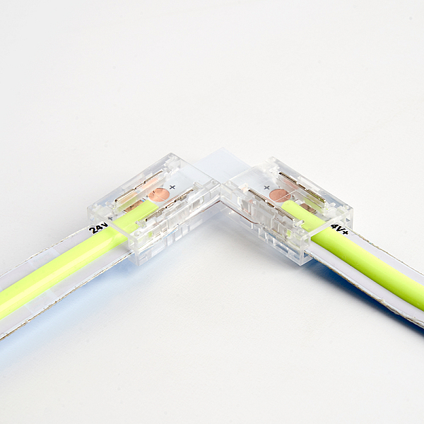 Соединитель угловой 12мм для ленты COB LS530, LD179