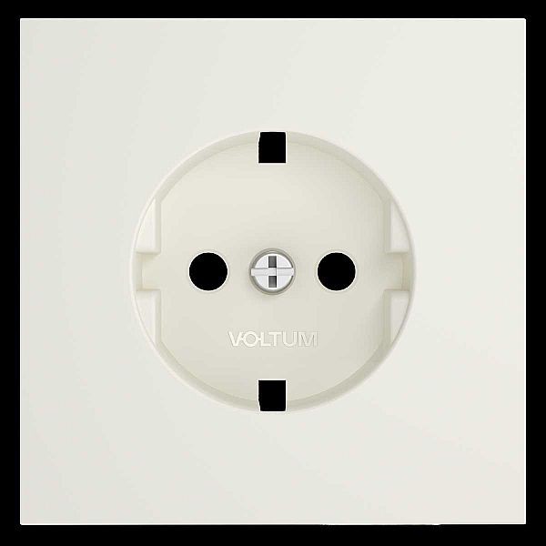 Накладка для розетки с заземлением, S70 (хлопок) Voltum VLS000613