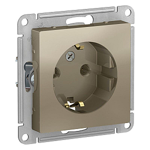 Розетка с заземлением Schneider Electric Atlas design ATN000543