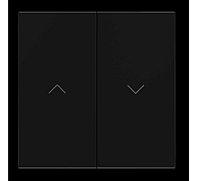 Клавиши для выключателя жалюзи Voltum S70 (черный матовый) VLS002508