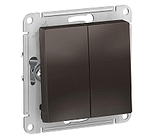 Выключатель двухклавишный Schneider Electric Atlas Design ATN000651