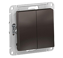 Выключатель двухклавишный Schneider Electric Atlas Design ATN000651