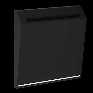 Накладка для выключателя карточного Voltum S70 (черный матовый) VLS002608