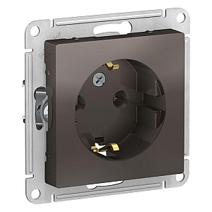 Розетка с заземлением Schneider Electric Atlas design ATN000643