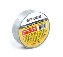 Изоляционная лента STEKKER INTP01319-10 0,13*19 10 м. серебро