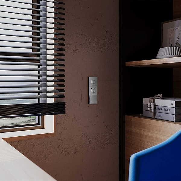 Клавиша для выключателя/переключателя одноклавишного, S70 Metal (никель) Voltum VLSM000111