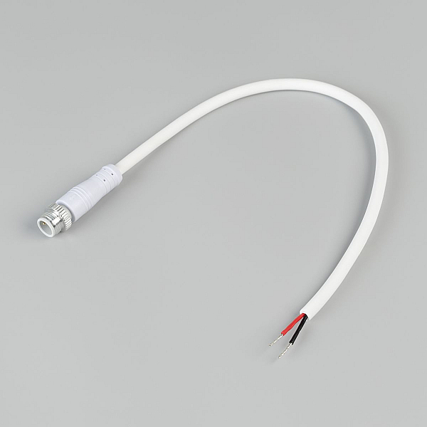 Коннектор питания Arlight ARL-WAVE-1615-CON-POWER-MALE-2PIN-WHT (IP67 Пластик) 059759