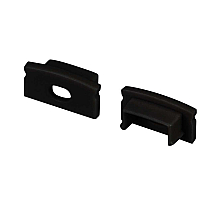 Заглушка Arlight LINE-1708 BLACK с отверстием 040315