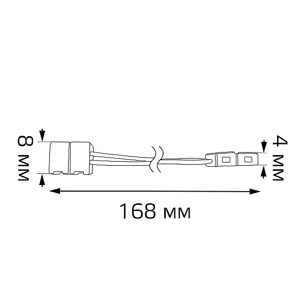 Коннектор гибкий для светодиодной ленты 5050 и 2835/120SMD Gauss (3 шт) 251204000